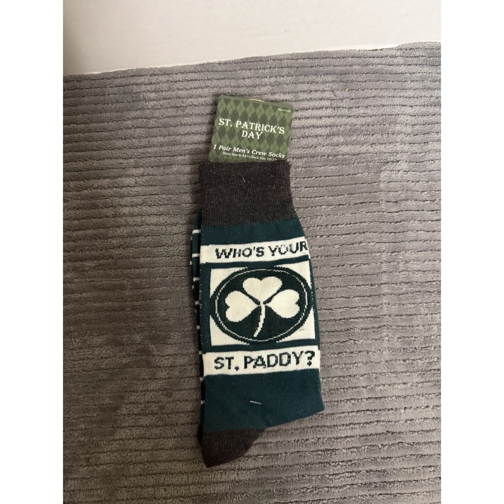 St Patrick's Day Socks One Size
